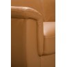 Canapé convertible COURCHEVEL en cuir de vachette - Largeur 197 cm - Couchage 140cm